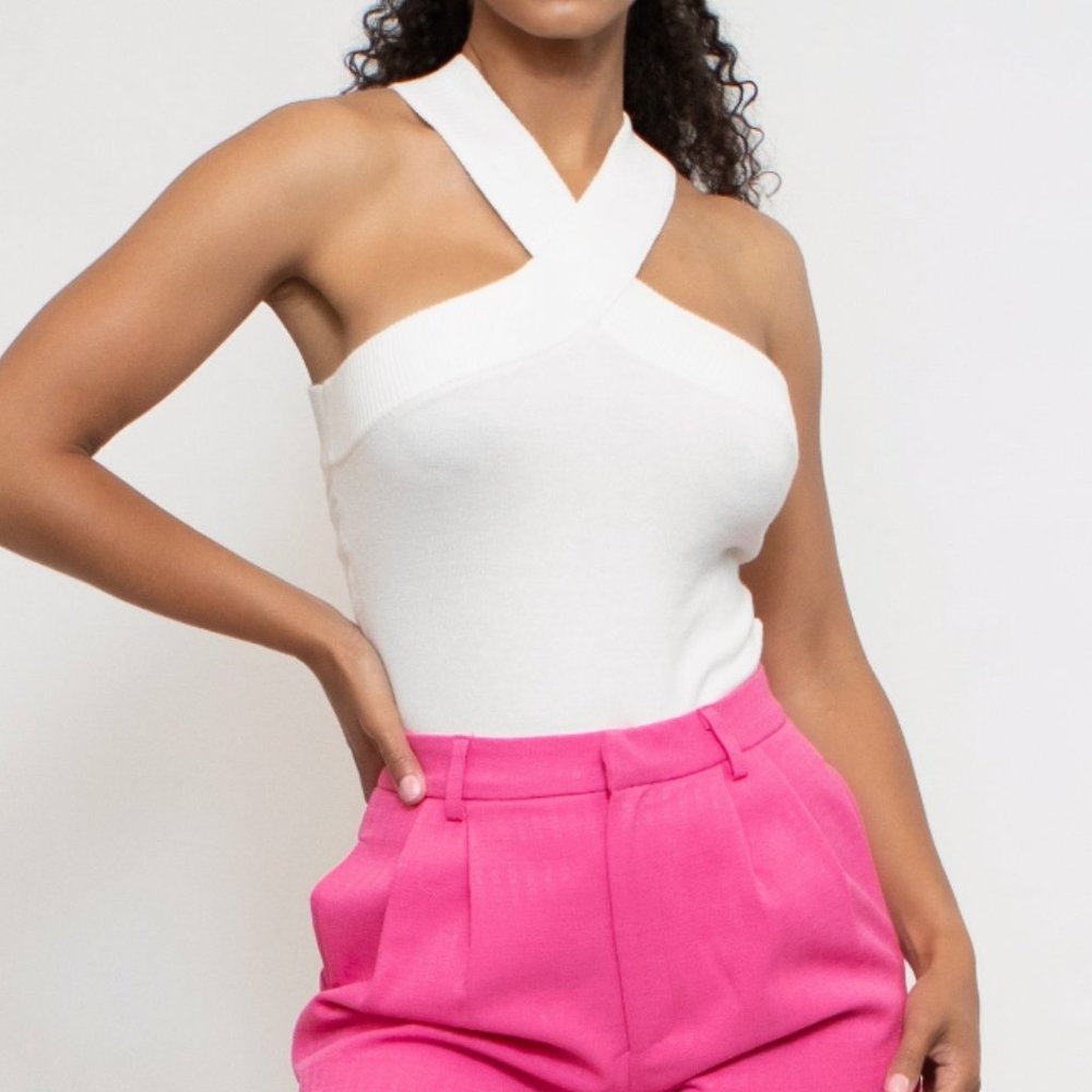 Le Lis Ivory Sweater Bodysuit NWT - Picture 2 of 7